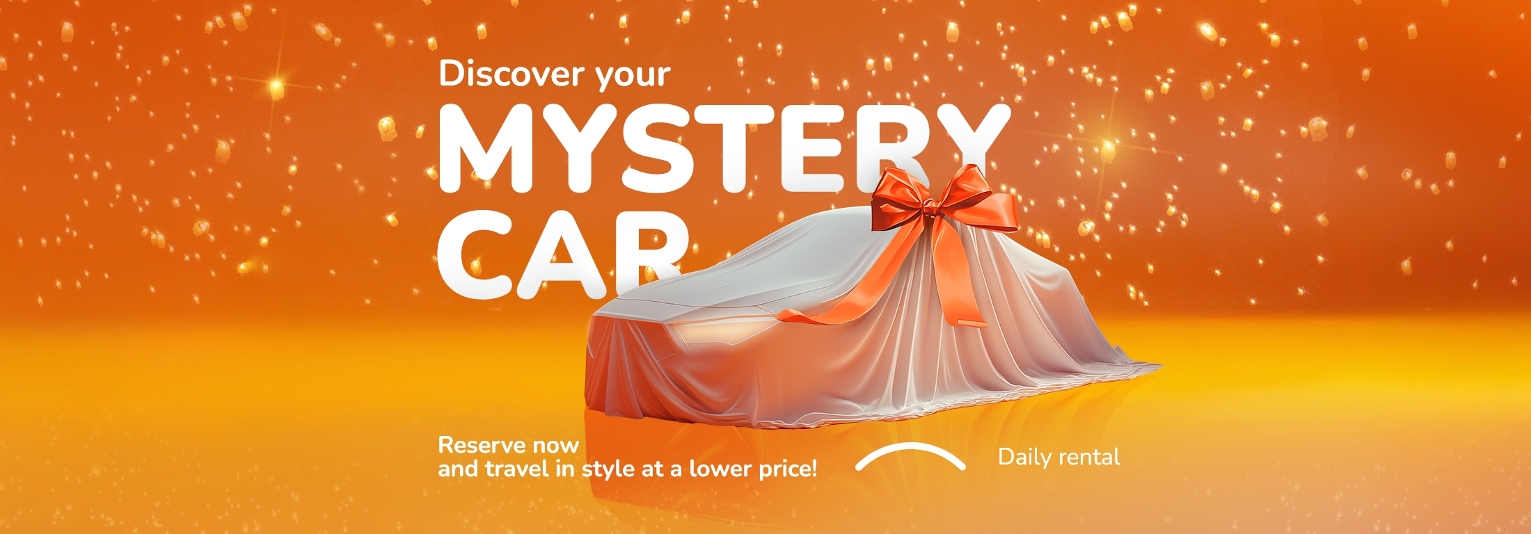 The best surprises await you in our special MYSTERY CAR promotion!