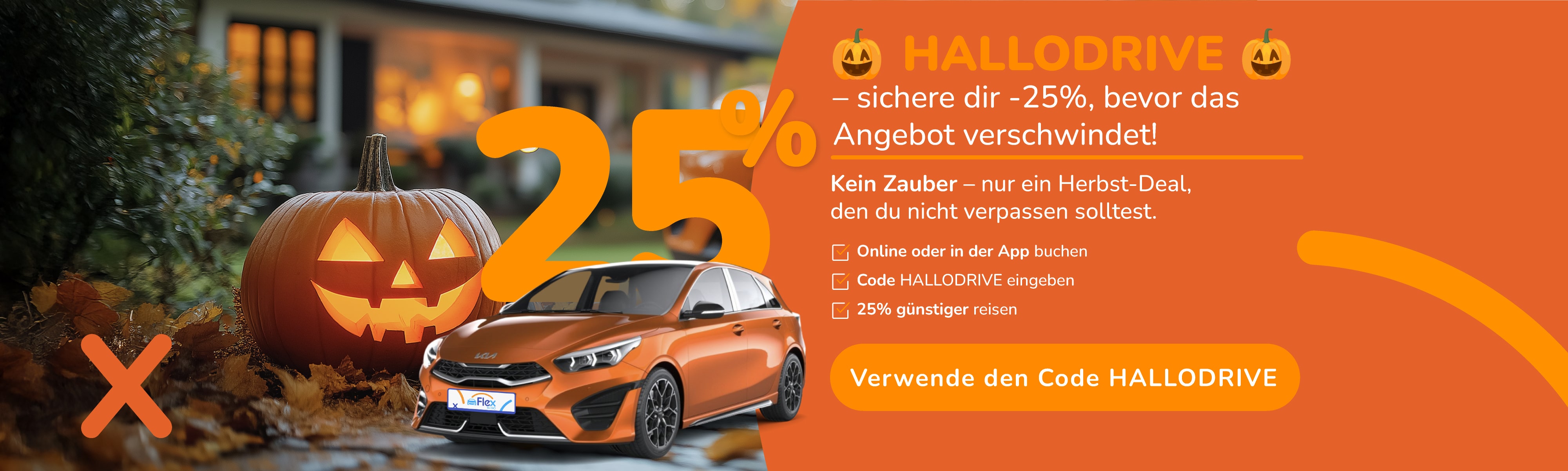 🎃 HALLODRIVE 🎃 – sichere dir -25%, bevor das Angebot verschwindet!