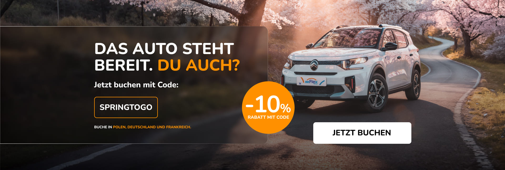Das Auto steht bereit. Du auch?