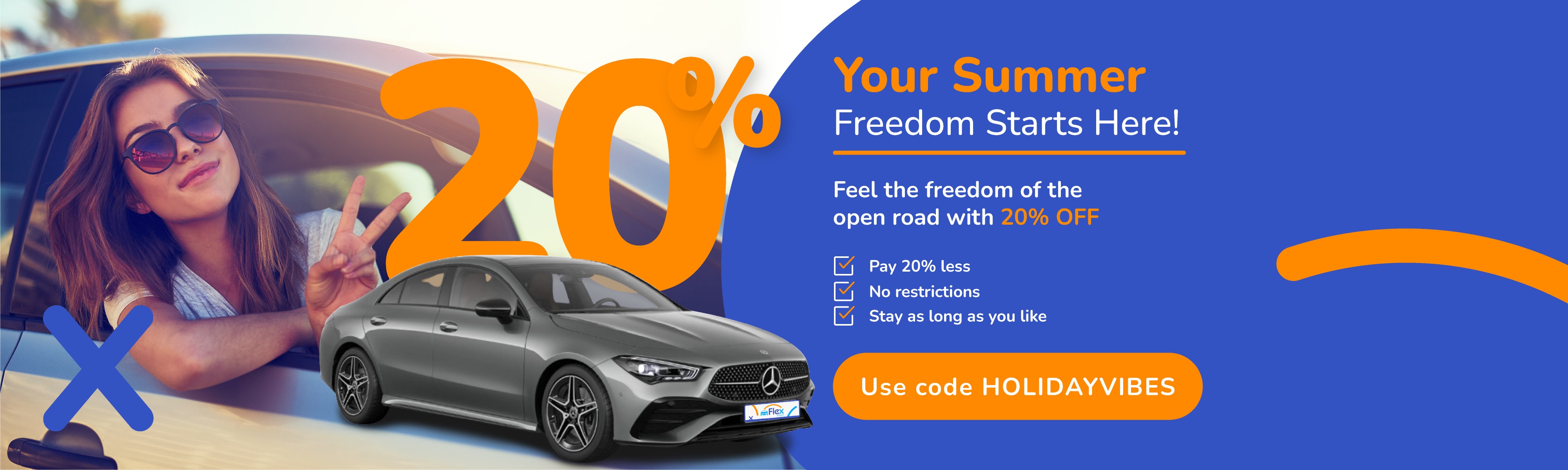 HOLIDAY VIBES – 20% off car rentals!